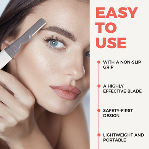 Dos tipos de cuchillos de corte de cejas de longitud ajustable con retráctil y extensible Conveniente <span class=keywords><strong>para</strong></span> afeitar las cejas JJF04 - Product Image 4