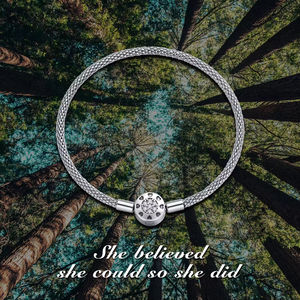 Bijoux fins S925 argent Sterling personnalisé <span class=keywords><strong>Net</strong></span> chaîne <span class=keywords><strong>Photo</strong></span> breloque perle bricolage Bracelet Bracelet - Product Image 5