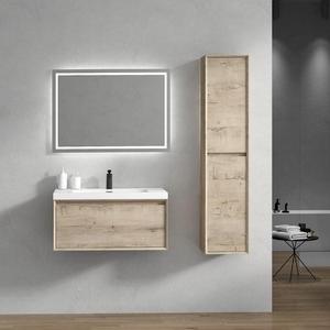 Su misura <span class=keywords><strong>32</strong></span> <span class=keywords><strong>pollici</strong></span> lavabo singolo bagno moderno bianco minimalista a parete Set 2 cassetti multidimensionale MDF compensato - Product Image 3