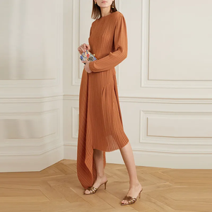 XINZI – <span class=keywords><strong>Mules</strong></span> d'été en <span class=keywords><strong>cuir</strong></span> verni doré pour femmes, sandales à talons hauts, grande taille, bout pointu, collection 2023 - Product Image 6