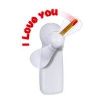 Ventilador con Mensaje LED Personalizado, Novedoso, Ecológico, Estilo Romántico, Material ABS, Regalo Promocional de Verano, Artículos de Marketing con Logotipo Personalizado