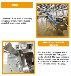 Machine à fabriquer des frites surgelées DY, capacité de 200 à 3000 kg/h, machine alimentaire en acier inoxydable de grande taille pour la production de frites surgelées - Product Image 4