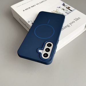 Funda de carga inalámbrica magnética para <span class=keywords><strong>Samsung</strong></span> <span class=keywords><strong>Galaxy</strong></span> S25 Plus S24 Ultra S23 FE A06 A16 A26 A36 A56 A34 A24 <span class=keywords><strong>A13</strong></span> 4G funda de TPU suave - Product Image 6