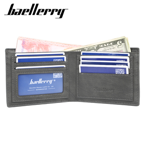 OEM da uomo portafoglio corto in pelle sintetica da uomo borsa Casual porta carte d'identità <span class=keywords><strong>pochette</strong></span> portamonete - Product Image 2