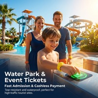 OEM-Hersteller Großhandel Maßgefertigte RFID/NFC Mini-Tag-Armbänder Einweg Wasserdicht QR-Code für Veranstaltungen Konzerte Hotels Bargeldlos