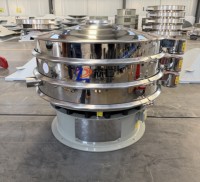 Kreisförmiges Vibrationssieb aus Edelstahl 1000mm 4-500 Mesh 0,5-5 Tonnen Kapazität Chemikalienpulver-Sortierung Hocheffizient mit ABB-Motor