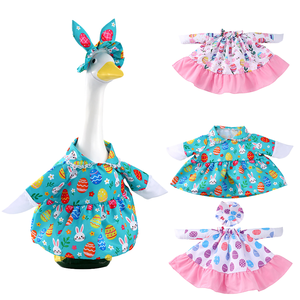 WPET 2026 Nuovo Vestito da Oca Pasquale per Veranda, Design Cartone Animato Popolare e Carino, Stile Principessa, Stampe Uova e <span class=keywords><strong>Conigli</strong></span>, Verde/Rosa, Poliestere - Product Image 1