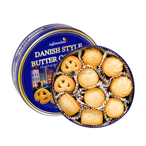 Biscotti Danesi al Burro Gourmet Soffici Senza Zucchero 454g Ottimizzati per il Gusto - Product Image 1