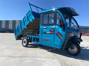 Shifu Renjia Triciclo eléctrico semicerrado de doble uso Dirección a la izquierda Gas <span class=keywords><strong>Hill</strong></span> Climbing Ability Triciclo motorizado inverso - Product Image 2