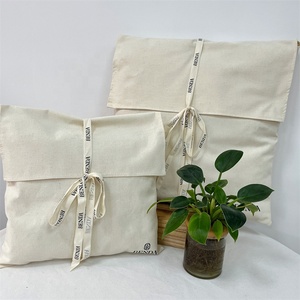 BSCI Custom Logo Printing Cotton Canvas Twill <b>Envelope</b> <b>Gift</b> Packing Bag for T-shirt Luxury <b>Envelope</b> Cotton Dust Pouch - Product Image 4