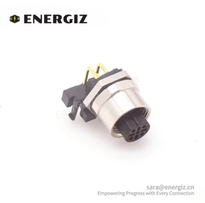 Góc bên phải PCB gắn kết nữ 4 pin M12 D mã hóa kết nối cho Ethernet - Product Image 4