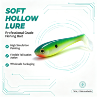 Umpan Pancing Lunak WZ Factory FJB Hollow, Dapat Disemprot Cat Warna-warni, Grosir Umpan Pancing Lunak Custom