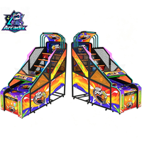 Machine de jeu d'arcade de basket-ball électronique à monnayeur pour la vente en gros, machine de tir au panier de basket-ball pour l'intérieur