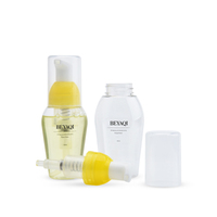 Bouteille de mousse nettoyante pour le visage, conteneurs rechargeables pour cosmétiques, bouteille de pompe à mousse de 50ML, bouteille de pompe à mousse avec logo