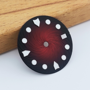 Accesorios de modificación, esfera ondulada personalizada de 28,6mm para reloj de buceo impermeable, esfera estéril luminosa súper Verde completa compatible con NH35 - Product Image 4