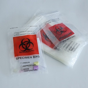 Pe nhựa 6 ''<span class=keywords><strong>x</strong></span> 9'' rõ ràng Zip khóa Kangaroo Túi biểu tượng tùy chỉnh in 3 lớp 2 mil Biohazard mẫu giao thông vận tải Túi - Product Image 3