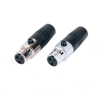 Nouveau produit en gros : mini connecteur XLR plaqué or, fiche mâle 5 broches et prise femelle 5 broches