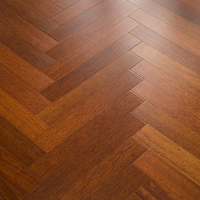 Intéressant Indonésien Merbau Bois Massif Plancher à Chevrons Verrouillable Art Intérieur Parquet Chevron Planchers en Bois Dur