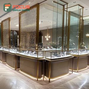 Modern Luxury Jewelry Display Cabinet Metal Frame Jewelry Shop Jewelry Cabinet - Product Image 3