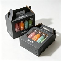 Boîte cadeau personnalisée pour boissons avec compartiments – Emballage pour miel, soda, eau, jus, boissons au miel, canettes et bouteilles en verre avec fenêtre