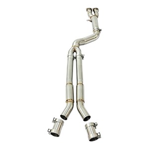 ท่อไอเสียกลางคู่แบบเรโซเนเตอร์ Vortex Racing SS304 สำหรับ BMW X3M F97 X4M F98 S58 3.0T รุ่น Performance Center พร้อมแคลมป์ - Product Image 2