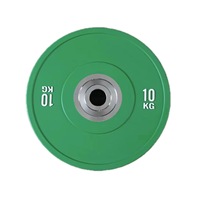 Ensemble d'haltères de musculation en acier de 10 kg et 20 kg, compétitif, pour l'entraînement de la force, haute élasticité, grand trou, logo personnalisé en couleur