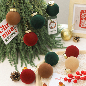 JOYWOOD-Boules de flocage colorées pour arbre de Noël, décorations de fenêtre de vacances, 6cm12pcs - Product Image 4