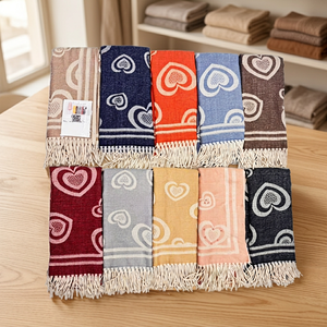 Écharpe en fourrure en forme de cœur pour femme, 65x180cm, motif géométrique, accessoire de mode chaud pour l'hiver - Product Image 3