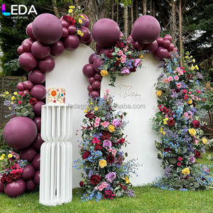 LEDA High Quality Outdoor Decoration <b>White</b> Acrylic Set Hanging Flower <b>Balloon</b> Backdrop for Wedding - Product Image 1
