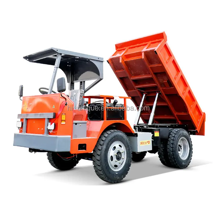 Camión volquete minero tipo rueda para minas subterráneas Camión volquete minero diésel de 5 toneladas