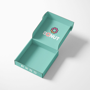 Wholesale High-End <strong>Custom</strong> <strong>Printed</strong> <strong>Donut</strong> <strong>Box</strong> Packaging <strong>Custom</strong> <strong>Printed</strong> Food Doughnut Folded <strong>Boxes</strong> With Embossing Matt Lamination - Product Image 3