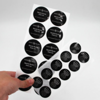 Autocollants Étiquettes Rondes Personnalisées avec Logo en Feuilles, Autocollants Étiquettes Imperméables, Étiquettes de Remerciement pour Petites Entreprises