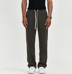 <span class=keywords><strong>Pantaloni</strong></span> Unisex Casual a Gamba Larga, Stile Streetwear Primaverile e Autunnale, Foderati in Pile, Vestibilità Ampia con Coulisse, <span class=keywords><strong>Pantaloni</strong></span> da <span class=keywords><strong>Uomo</strong></span> - Product Image 1