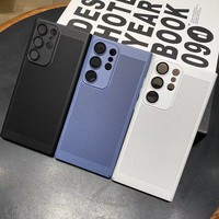 Dissipation thermique du trou de maille étui PC mat dur soyeux de luxe pour Samsung Galaxy Note 20 s24 s23 étui arrière en plastique ultra