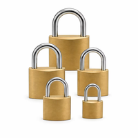 Offre Spéciale Cadenas Carré en Laiton Poli Robuste et Sûr 20mm 25mm 30mm 40mm 50mm 60mm 70mm 75mm