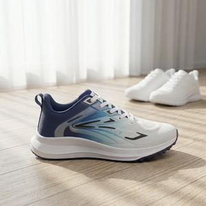 Zapatillas Deportivas Guochao Blancas y Azules, Ligeras, Transpirables, con Cordones, Unisex, Artículo-501, Zapatillas Deportivas Guochao Blancas y Azules, Ligeras - Product Image 6