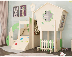 Moetry nóng bán Toddler chơi trong nhà Loft gỗ Playhouse sân chơi cho daycare lớp học - Product Image 5