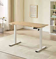 Bureau debout ergonomique moderne électrique avec cadre en fer, bureau de jeu informatique réglable pour le bureau à domicile, 4 préréglages de mémoire