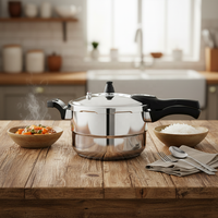 Nouvelle Arrivée Autocuiseur Écologique en Acier Inoxydable Série 30S pour Cuisinière à Induction/Gaz avec Couvercle – Utilisation Saine à Domicile