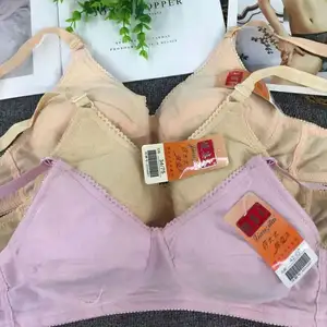 low price A B cup small 32 size pure wireless comfortable teen breathable gather young girls student bra