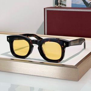 Gafas de Sol DEVAUXI de Diseño de Lujo <span class=keywords><strong>JMM</strong></span> 2025, Hechas a Mano con Bioacetato, Montura Cuadrada, Lentes Polarizadas UV400, Monturas Azul y Negro con Logotipo - Product Image 6