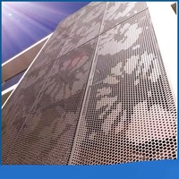Panneaux de façade perforés en alliage d'aluminium PVDF modernes, durables, résistants au feu et à la corrosion pour hôpitaux/écoles/bureaux/villas