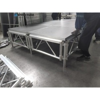Etapa modular de aluminio, escenario de elevación, Programa de espectáculo, escenario de armazón