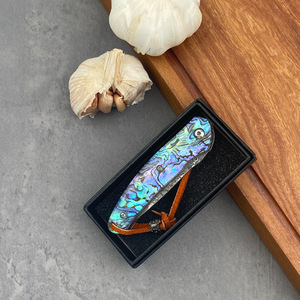 Cai Ke Bei มีดพับเก็บได้, ใบมีดทานโตแบบพกพามีที่จับหอยเป๋าฮื้อทำจากเหล็กและ VG10 - Product Image 3