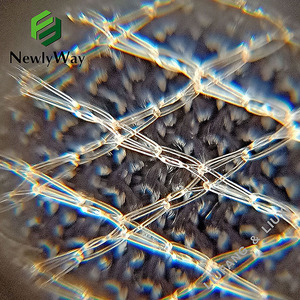 Bán Buôn Cứng Fluffy Tay Cảm Thấy Nylon Kim Cương Net Tulle Lưới Vải Cho Trang Trí Tiệc Cưới - Product Image 2