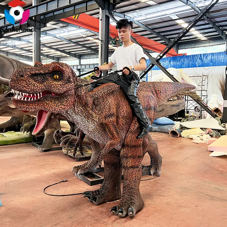 2024 Zigong kustom berjalan listrik dinosaurus realistis kostum patung untuk dijual taman tema dinosaurus naik taman hiburan