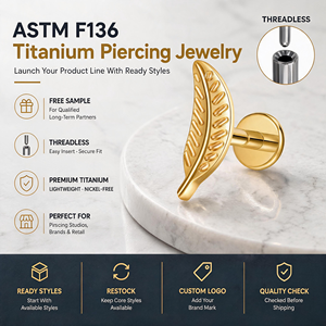 Apop 16G Titanium Flat Back Stud Threadless Tragus Piercing Body Jewelry CZ Inlay Cubic Zirconia De Titanio <strong>Lip</strong> Piercing - Product Image 1