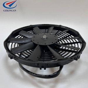 Ventilador <span class=keywords><strong>de</strong></span> Condensador Spal <span class=keywords><strong>de</strong></span> 11 Pulgadas, Sin Escobillas, DC 12V/24V, para <span class=keywords><strong>Aire</strong></span> Acondicionado <span class=keywords><strong>de</strong></span> Camiones Refrigerados, Radiador <span class=keywords><strong>de</strong></span> Hierro y Cobre, Negro - Product Image 1