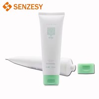 SENZESY - Tubo de 120 ml para Limpiador Facial de PE, Impresión por Serigrafía, Tapa Abatible, para Mascarillas Capilares, Envases de Cosméticos al por Mayor