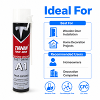Colle mastic polyuréthane résistante aux intempéries 750ml séchage rapide haute dureté pour l'installation de portes en bois et la décoration intérieure
